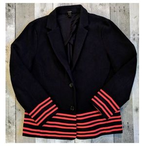 J.Crew Maritime Blazer in Placed Stripe